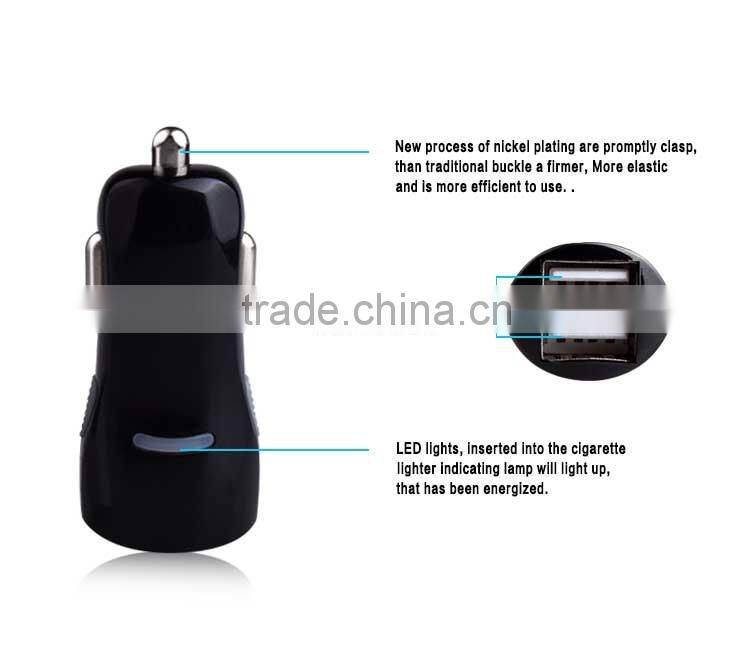 Fast charging universal USB car charger for mobile phone