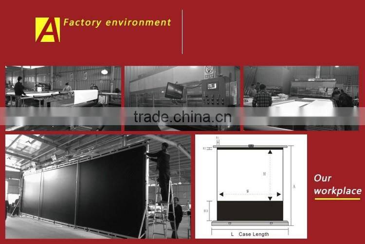 Competitive price electric projector screen automatic Projector Screen Wall Mounted Screen