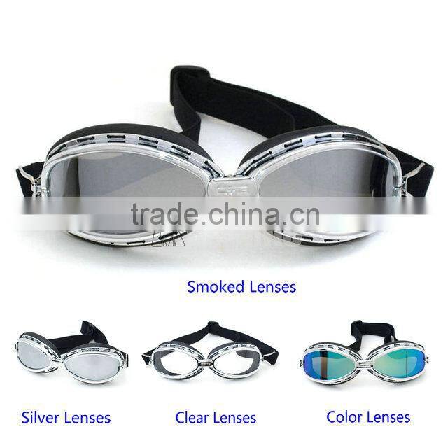 helmet motorcycle goggle vintage pilot biker goggle wholesale and retail bike glasses helmet goggles sunglasses