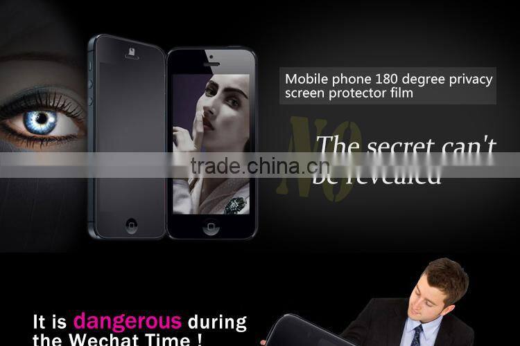 Latest Style Glossy Cell Phone Privacy Screen Protector for Iphone 6 Plus