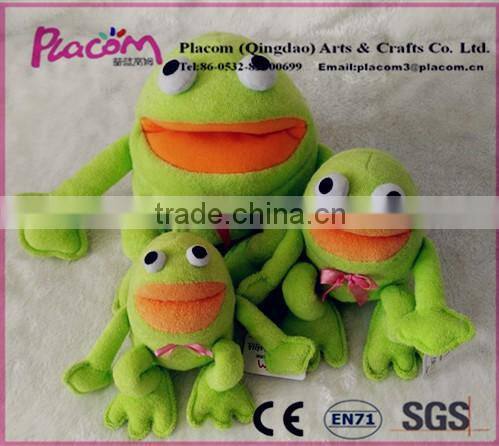 Unique Design Interesting Cheap Frog Plush Hand Puppet for Wholesale