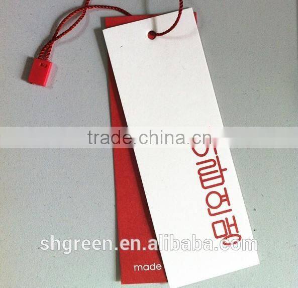 Factory customized different material brand company name hangtag