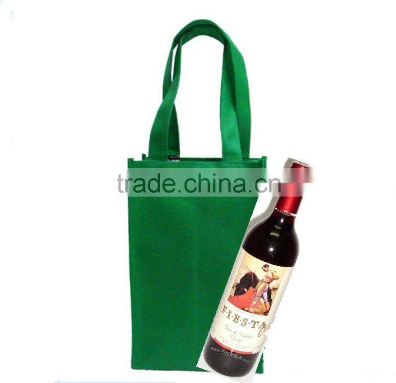 2014 new style non woven wine bottle bag