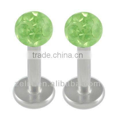 Unique gold pated spiral lip rings body jewelry piercing