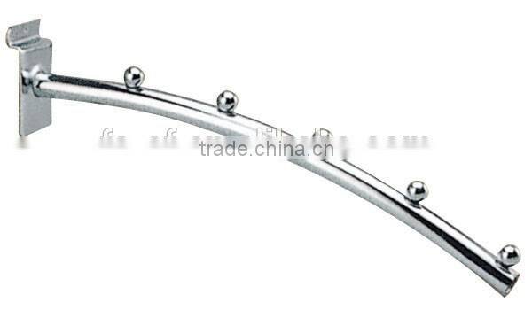 Shop Use Fashion style chrome waterfall metal display slatwall hooks K61