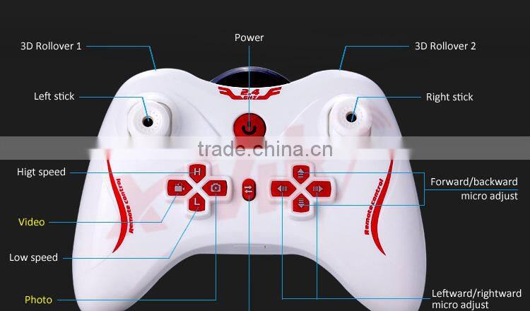 X-VIKI L6039 2.4G 4CH 6 Axis Gyro Headless Mode RC Quadcopter Camera RTF