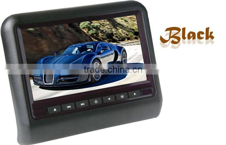 High quality HD Car mp4 player download taxi headrest / lcd bus video advertising player