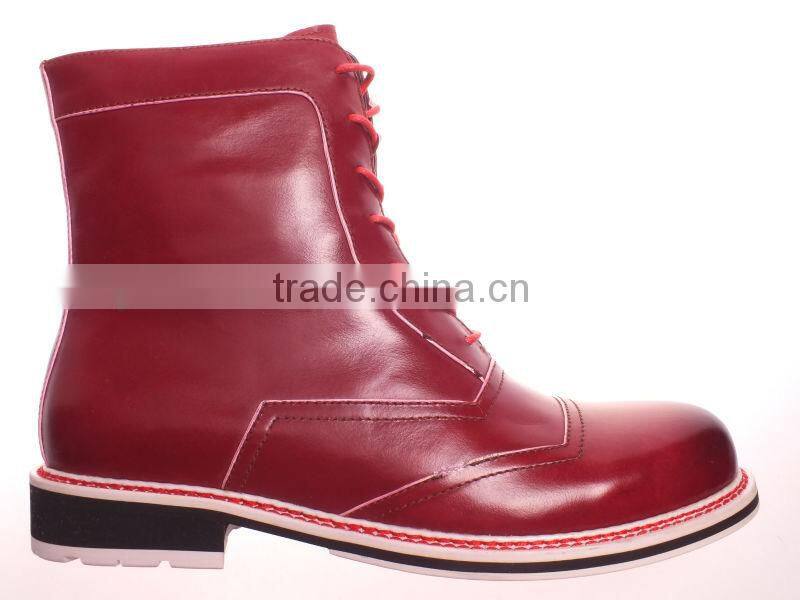 Fashion high neck boots shoes for men 2014