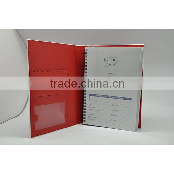 High quality leather cover executive notebook