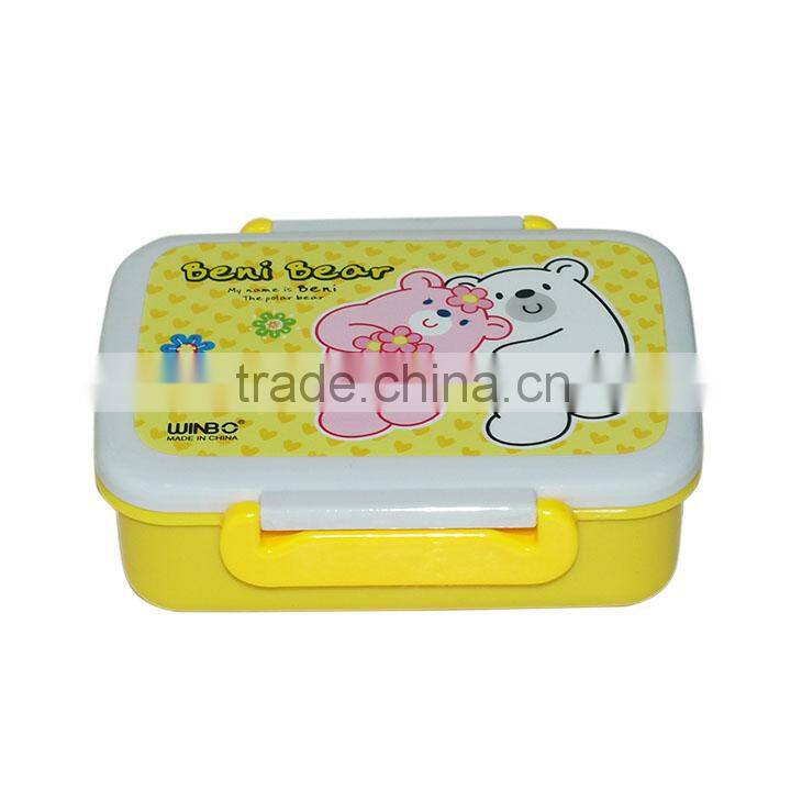 Middle size plastic divider lunch box