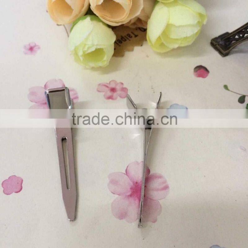 Metal Hair Clips Single Prong Alligator Kit bow girl kid craft trim