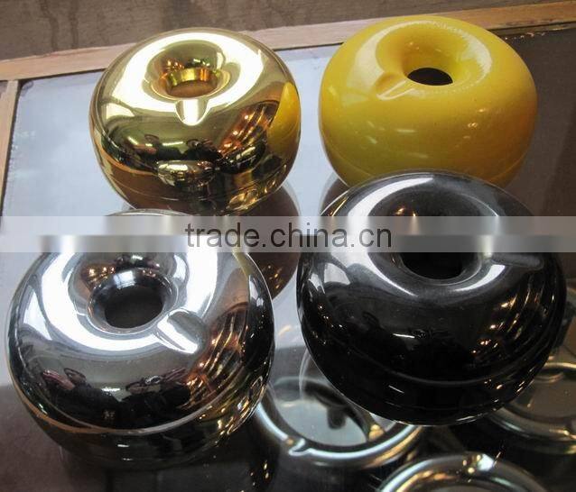 new design Apple shape metal round ashtray table ashtray