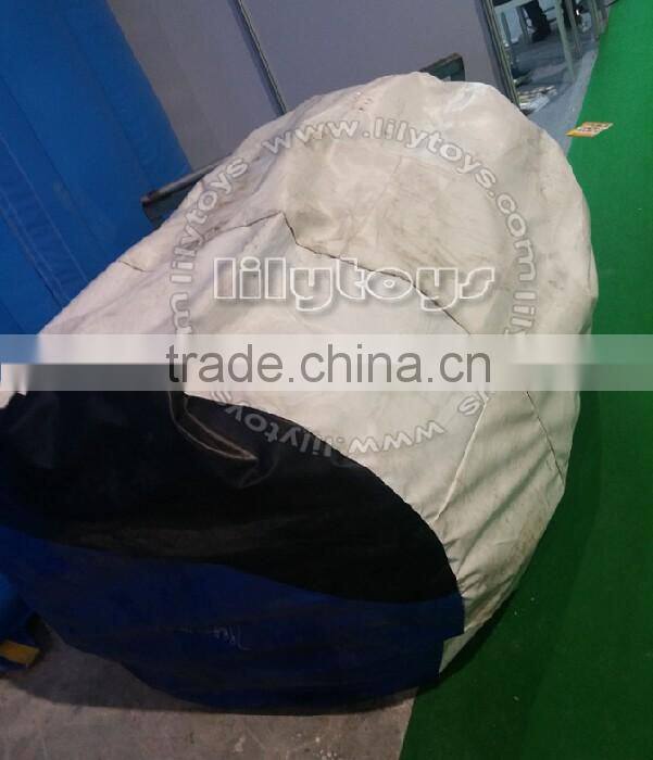 Orange giant inflatable dome tent, Customized inflatable tent