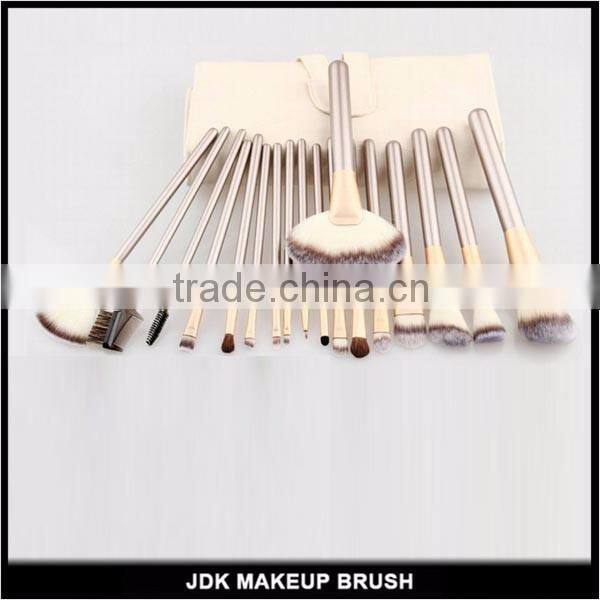 12pcs 18pcs or 24 pcs professional makeup brush set beauty champagne color makeup brush set with bag