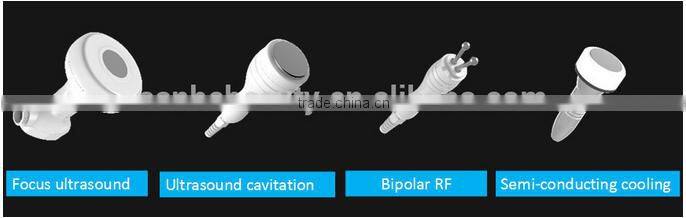 2016 portable HIFU shaping and face lifting machine/ limming beauty machine RF + vacuum slimming weight loss