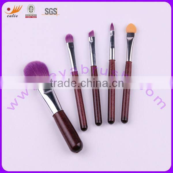 Purple Promotional 5-piece beauty design cosmetic brush set