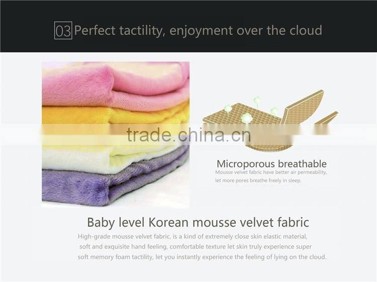 Factory direct genius design breathable memory foam travel neck pillow