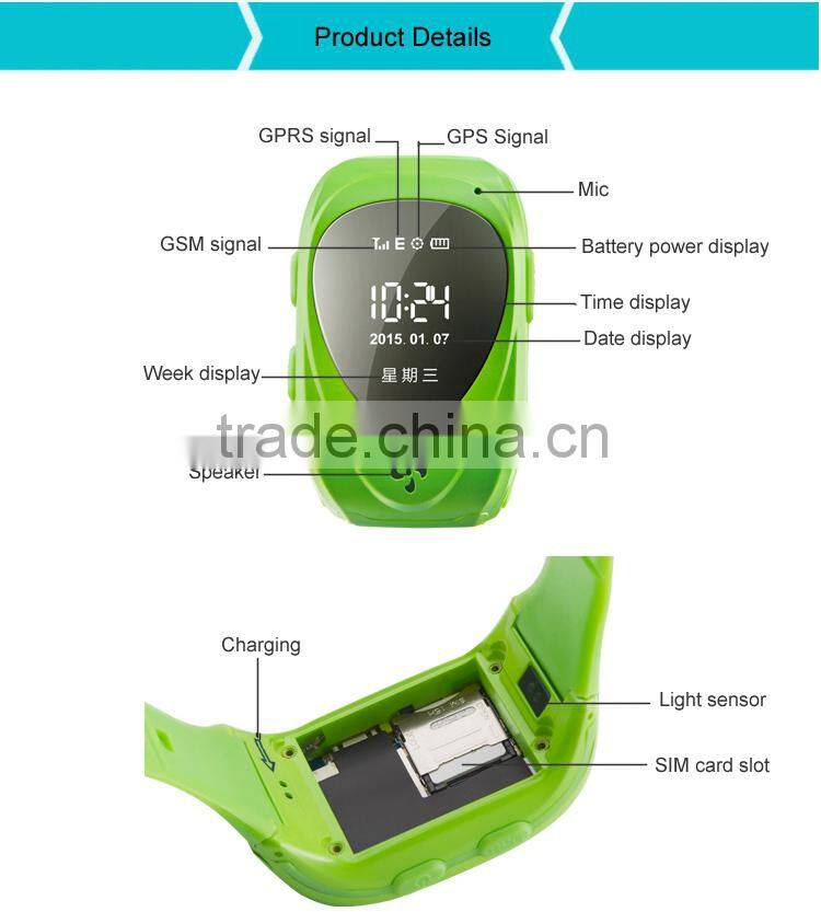 SIFIT-1.7 Long battery life GPS Watch activity tracker for Kids.