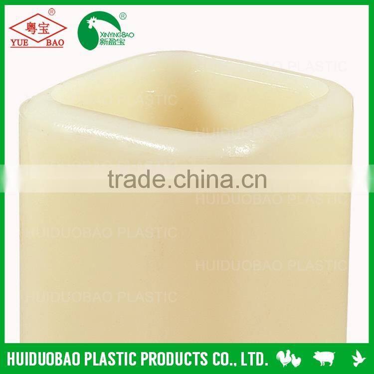 Square plastic pipe joint