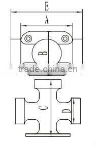 marine hardware cross bollard