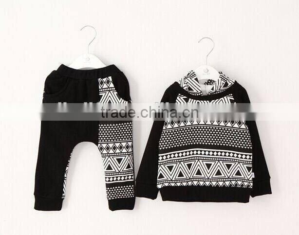 New Fashion Geometric Pattern Baby Boys Clothes