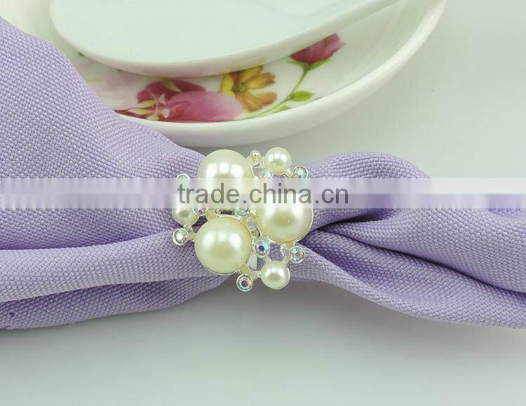 wholesale table decoration pearl napkin ring