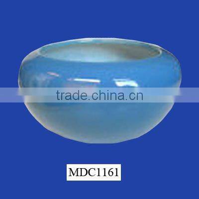 pottery blue coffin urn