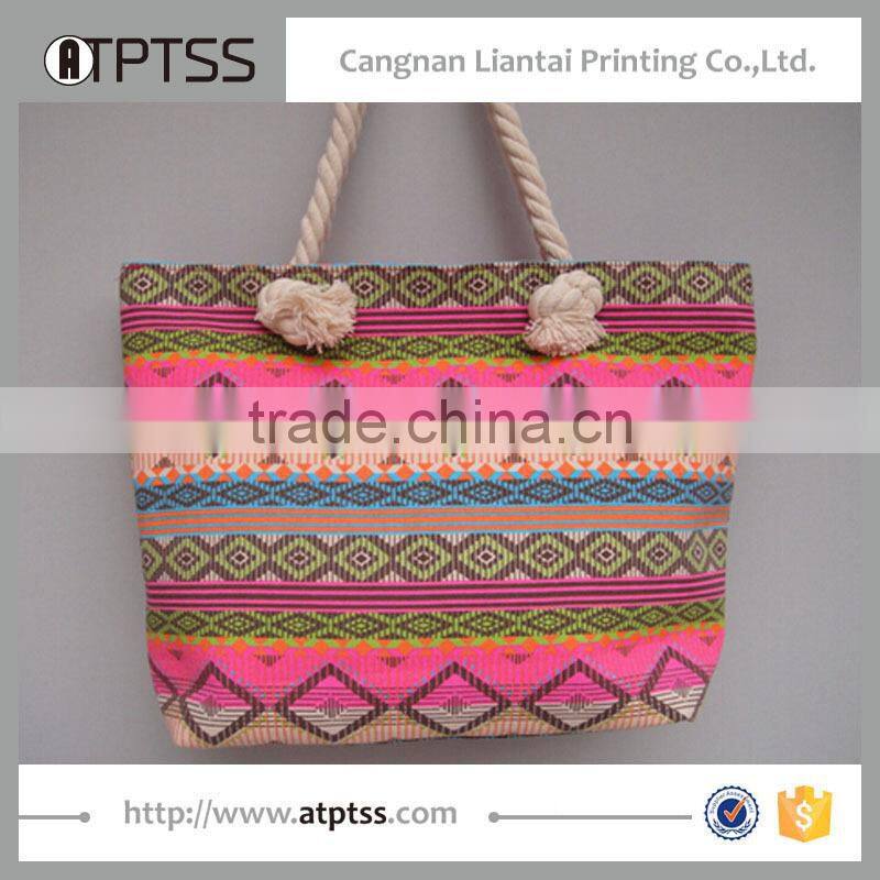 Customized printing cotton shopping popular generous fashion canvas tote bag