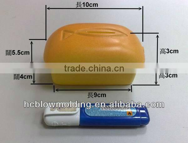 OEM plastic money box white piggy bank plastic HDPE coin bank ,money bank