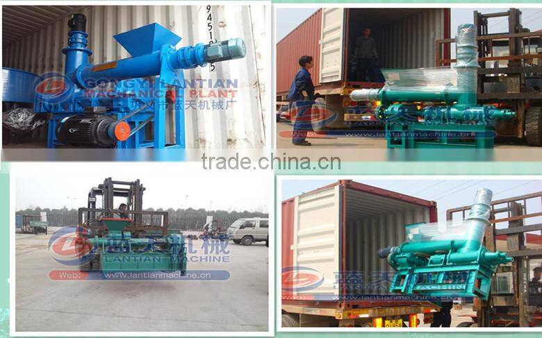 A wet pulverized coal extruded rod machine / Coal rod machine