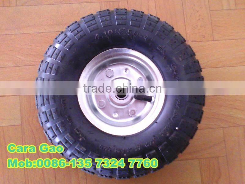 small rubber wheels for trolley 4.10/3.50-4