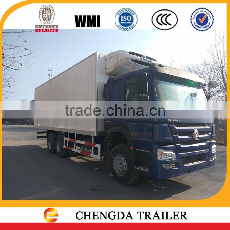 CHINA SINOTRUK HOWO 6X4 cheap 10 wheeler refrigerator chill reefer truck