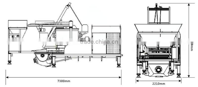 Hot sale electric motor concrete mixer with pumps price