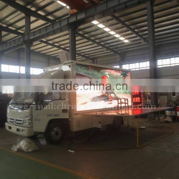 P8 fullcolor screen 4*2 FORLAND LED Advertising Truck for sale