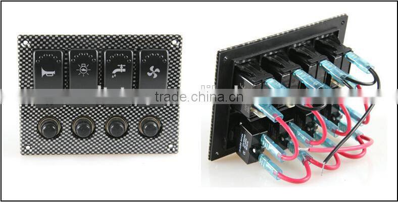 Boat Marine Rocker Switch Panel 4 switches
