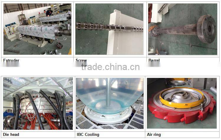 200 microns 3 layer coextrusion pe greenhouse film machine