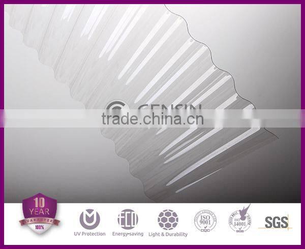 Lixin 0.8mm-2mm corrugated polycarbonate roofing sheet