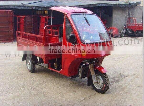 chinese three wheel adult gasoline moped cabin cargo tricycles