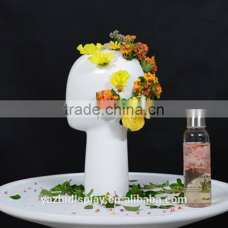 Fiberglass Egghead female mannequin for hat or decoration Or Art Display