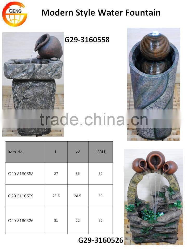 Indoor table water features stone