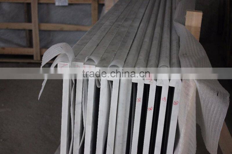 Carrara white marble kitchen countertop