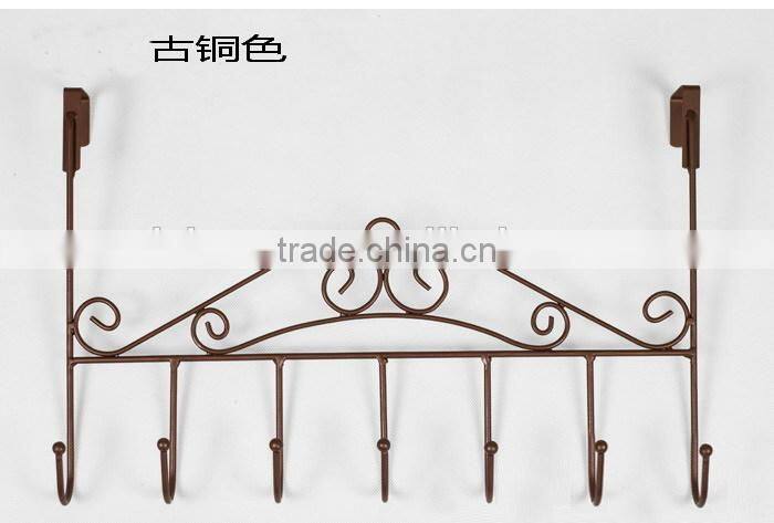 Over the Door 5 Hook Rack - Decorative Hanger for Hanging Your Clothes - Coat
