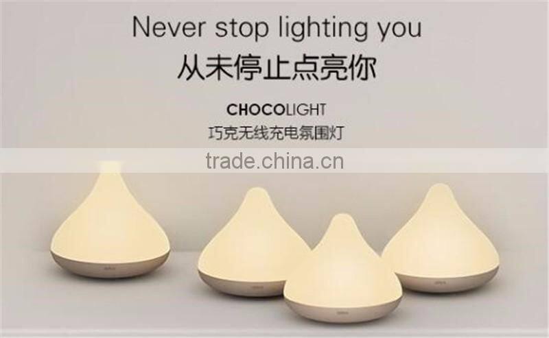 Two generation chocolate Atmosphere lamp Wireless charging Waterproof touch shoot induction Creative chocolate Night light