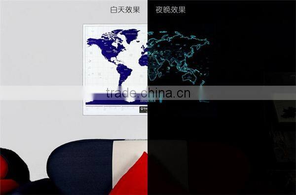 CT-543 Popular waterproof LED bright flashlight world Star Map travel light world map