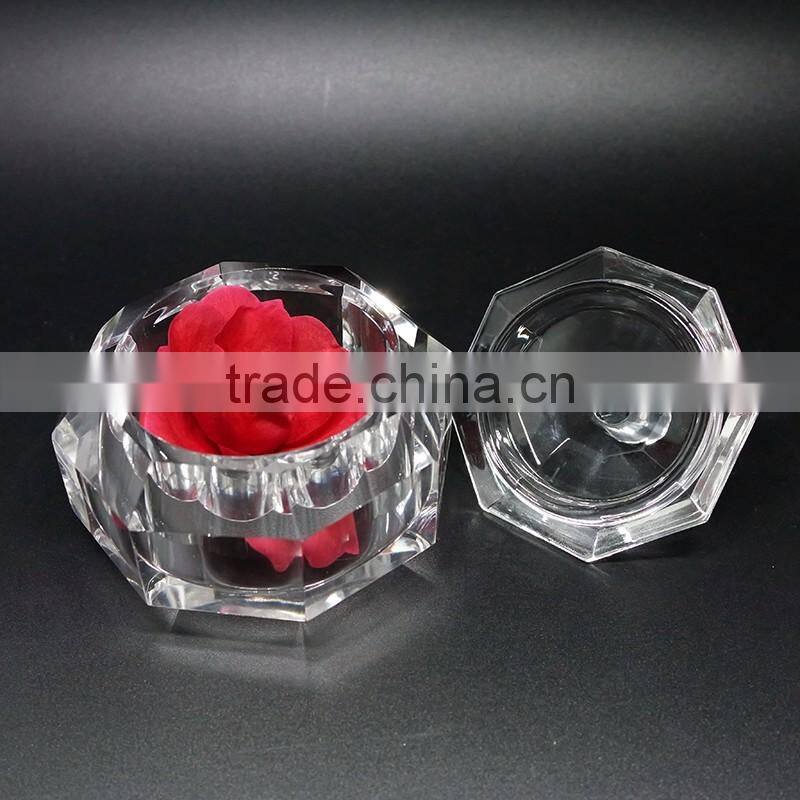 Wholesale clear crystal glass jewelry box