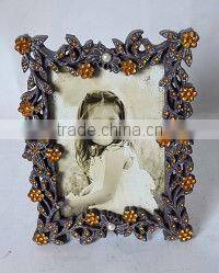 White baroque picture frame resin picture frame with good price
