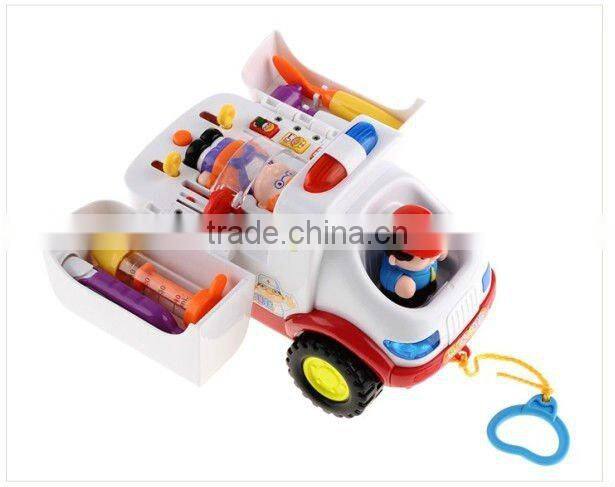 Supply fashion plastic kids ambulance toys small order