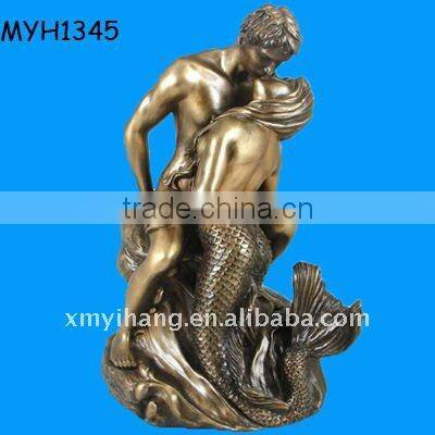 resin mermaid dolphin