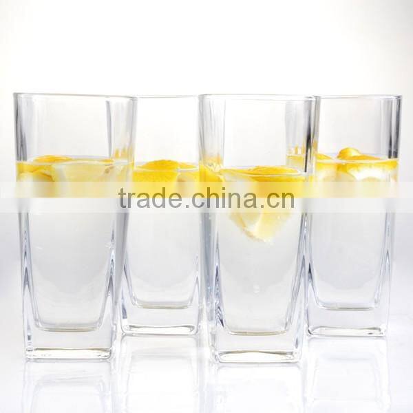 2016new style high quality clear water glass