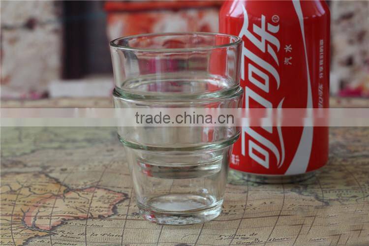 clear small decorative pillar glass candle holder jar